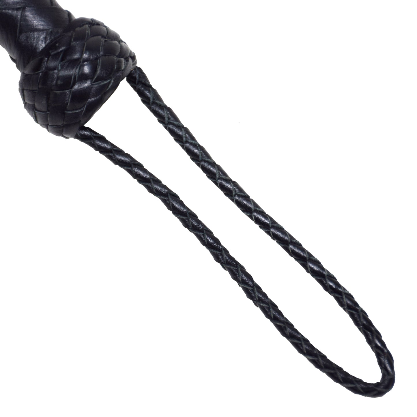 Aaylans Cowhide Suede Leather Training Black & Red Flogger - 25 Tails Heavy-Duty Horse Taming & Equestrian Tool (27" Long)