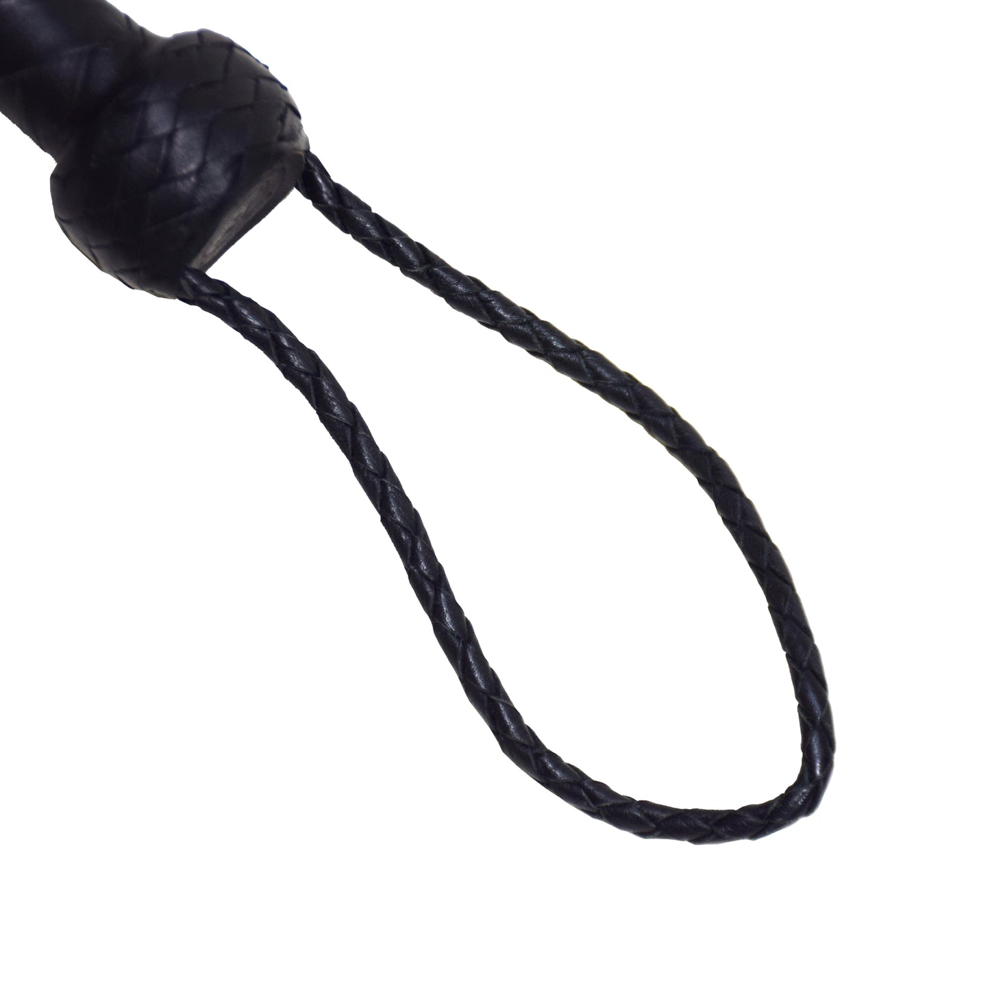 Aaylans Cowhide Suede Leather Training Black Handle Flogger - 25 Purple Tails Heavy-Duty Horse Taming & Equestrian Tool (27" Long)