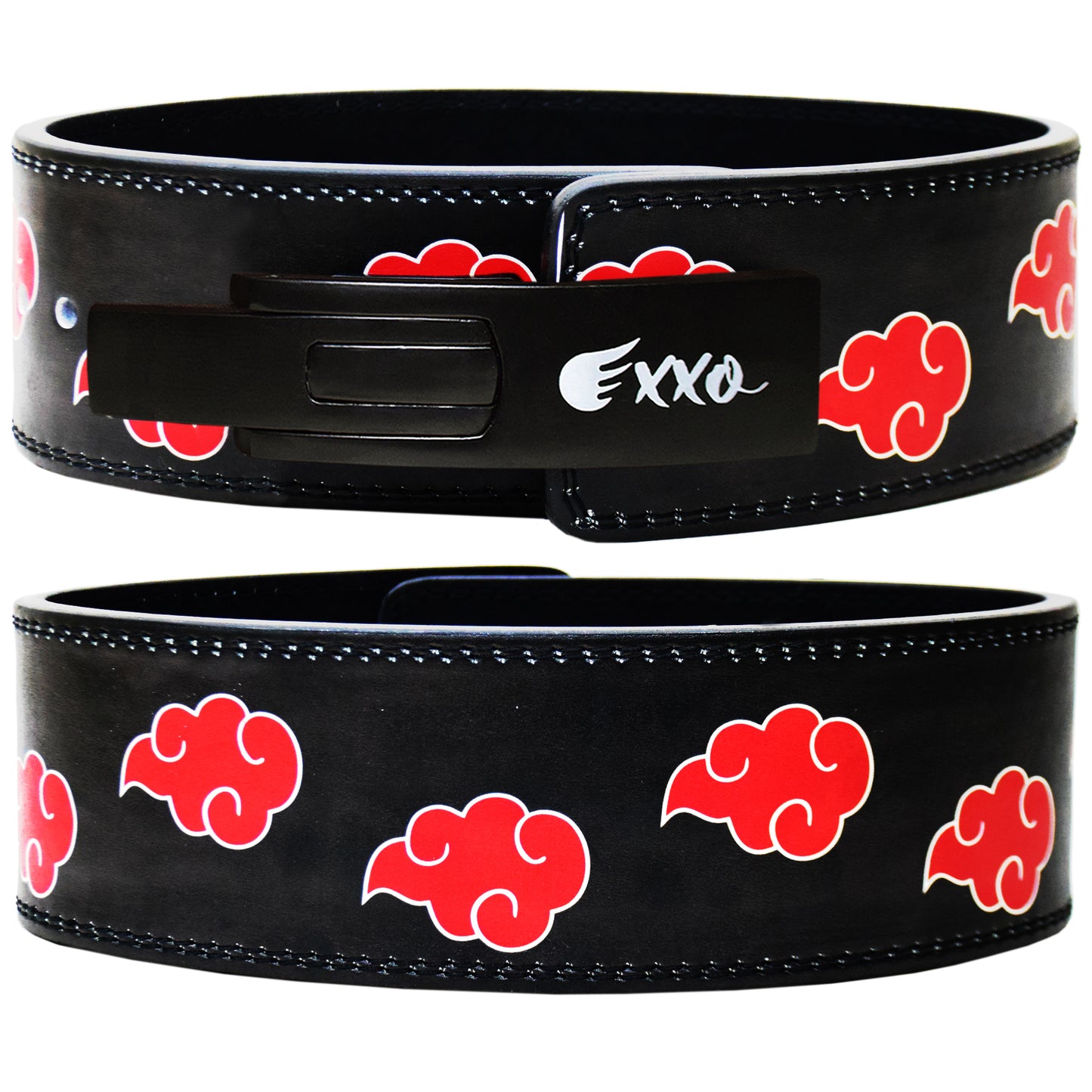 Red Cloud Anime Custom Lever Weightlifting Belt β 10MM Heavy Duty Powerlifting Gym Belt with Adjustable Buckle for Squats, Deadlifts, and Perfect Back Support for Men & Women (Basic Buckle)
