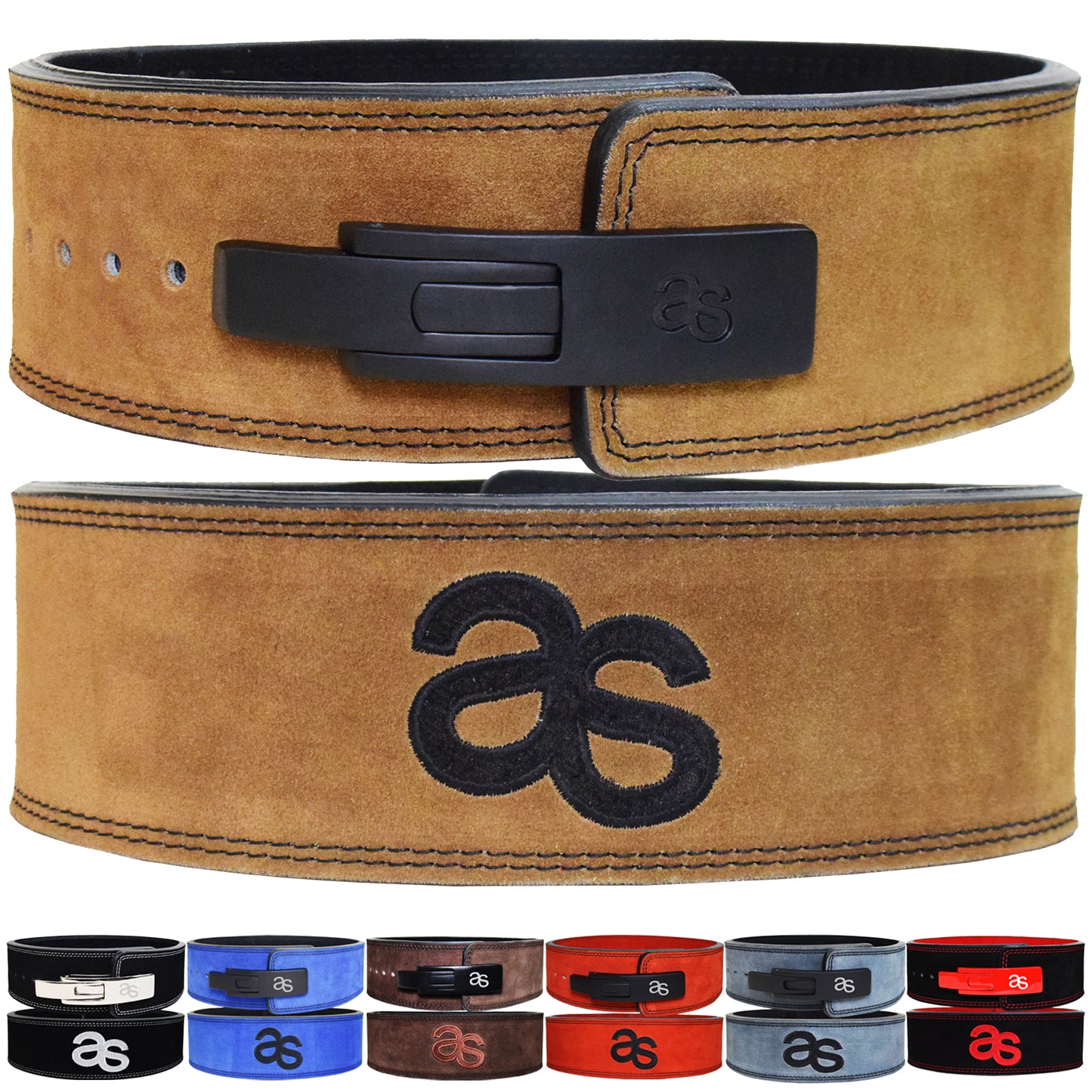 Aaylans Weightlifting Lever Belt Made of Genuine Cow Leather 13mm Thick Heavy duty Belt for Men & Women Lower Back Support for Gym Workouts Deadlifts Squats Powerlifting (Brown)