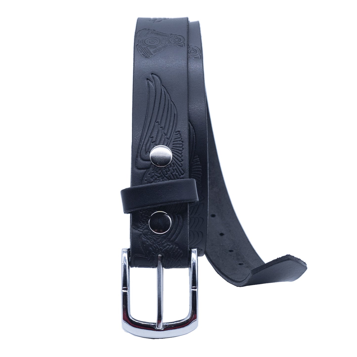 Set of 3 β 2 Wallets + 1 Genuine Leather Belt β Biker Gift Set