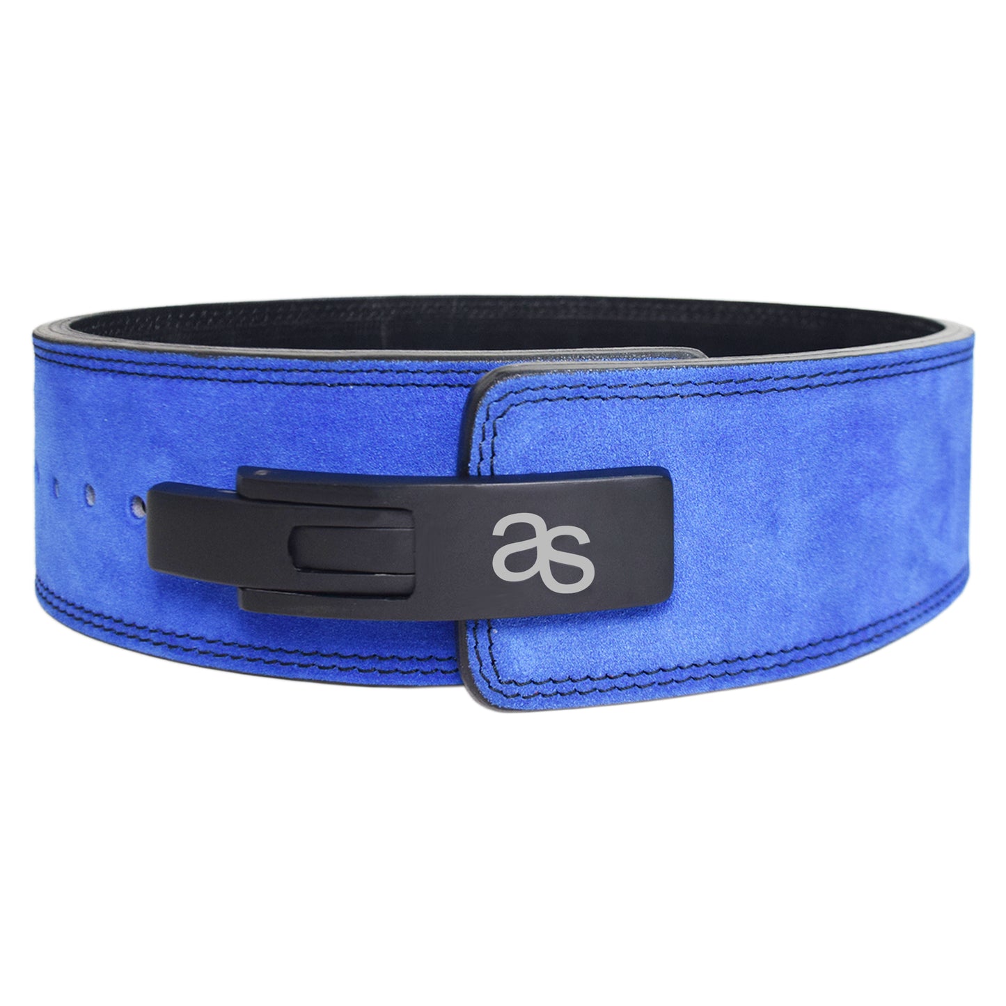 Aaylans Weightlifting Lever Belt Made of Genuine Cow Leather 13mm Thick Heavy duty Belt for Men & Women Lower Back Support for Gym Workouts Deadlifts Squats Powerlifting (Blue)