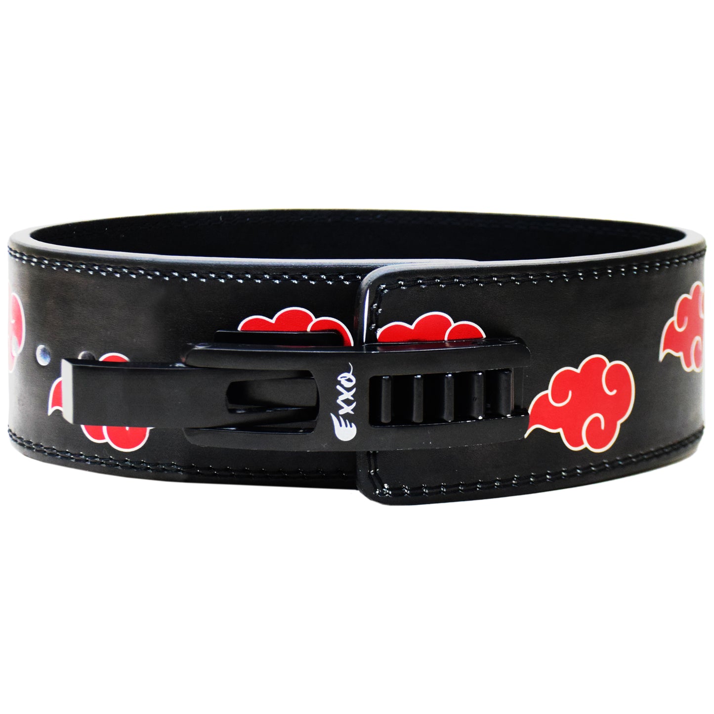 Red Cloud Anime Custom Lever Weightlifting Belt ā 10MM Heavy Duty Powerlifting Gym Belt with Adjustable Buckle for Squats, Deadlifts, and Perfect Back Support for Men & Women