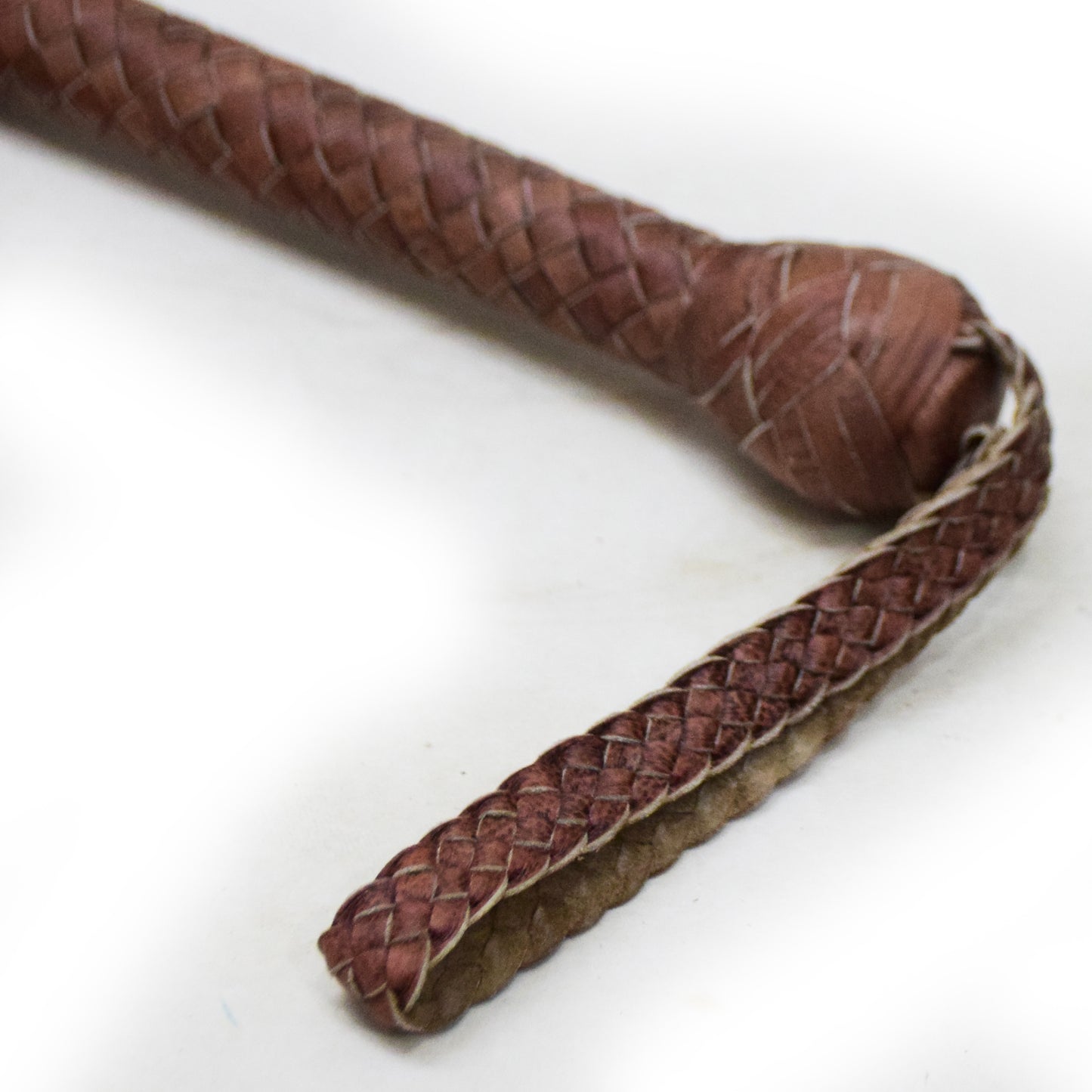 Heavy Bullwhip – Real Cow Leather 16 Plait Handmade Whip (6ft–18ft) with Free Wrist Loop - V5