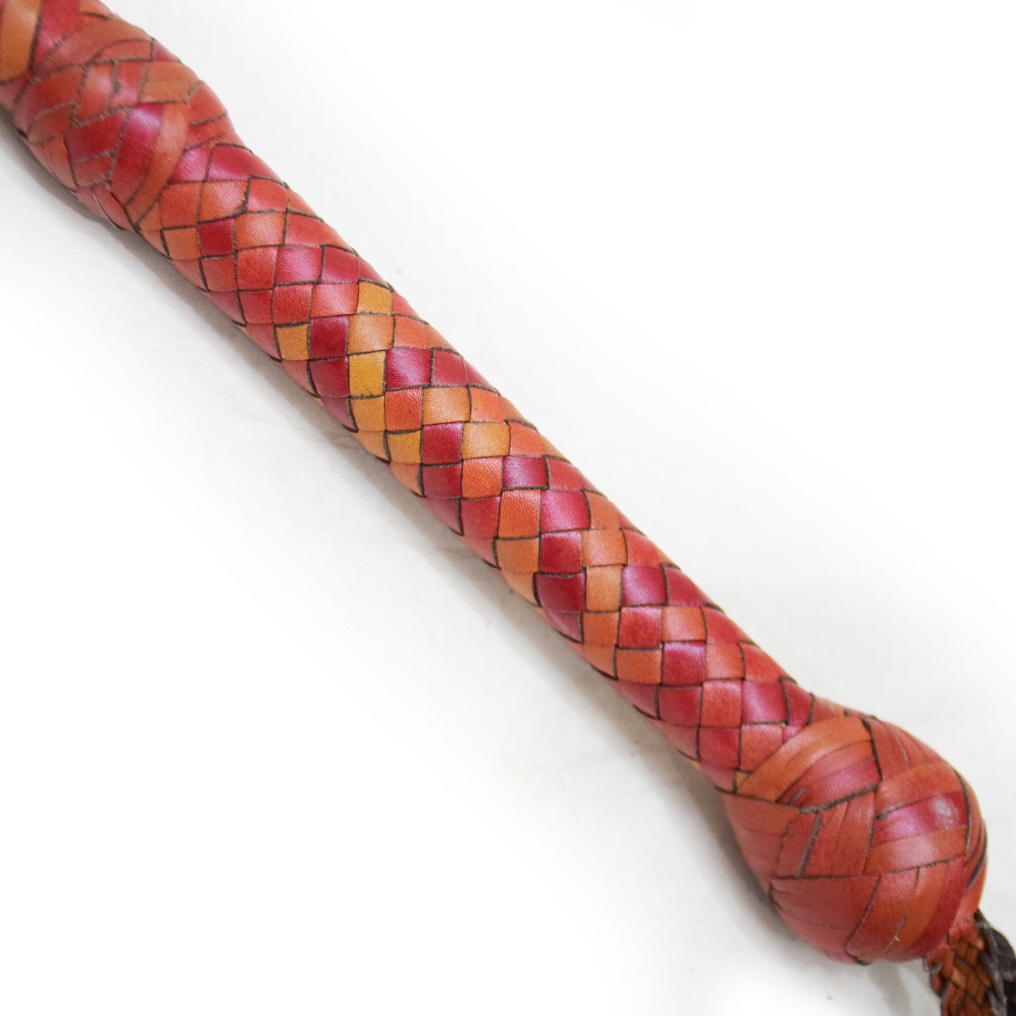 Heavy Bullwhip – Real Cow Leather 16 Plait Handmade Whip (6ft–18ft) with Free Wrist Loop - V6