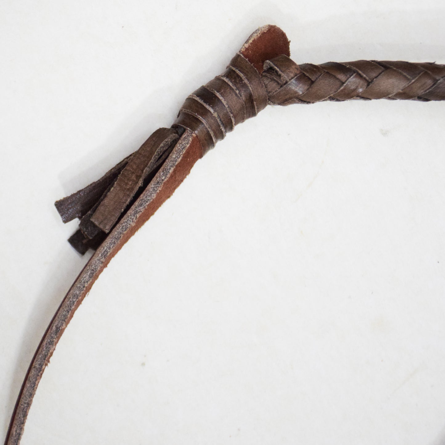 Heavy Bullwhip – Real Cow Leather 16 Plait Handmade Whip (6ft–18ft) with Free Wrist Loop - V2