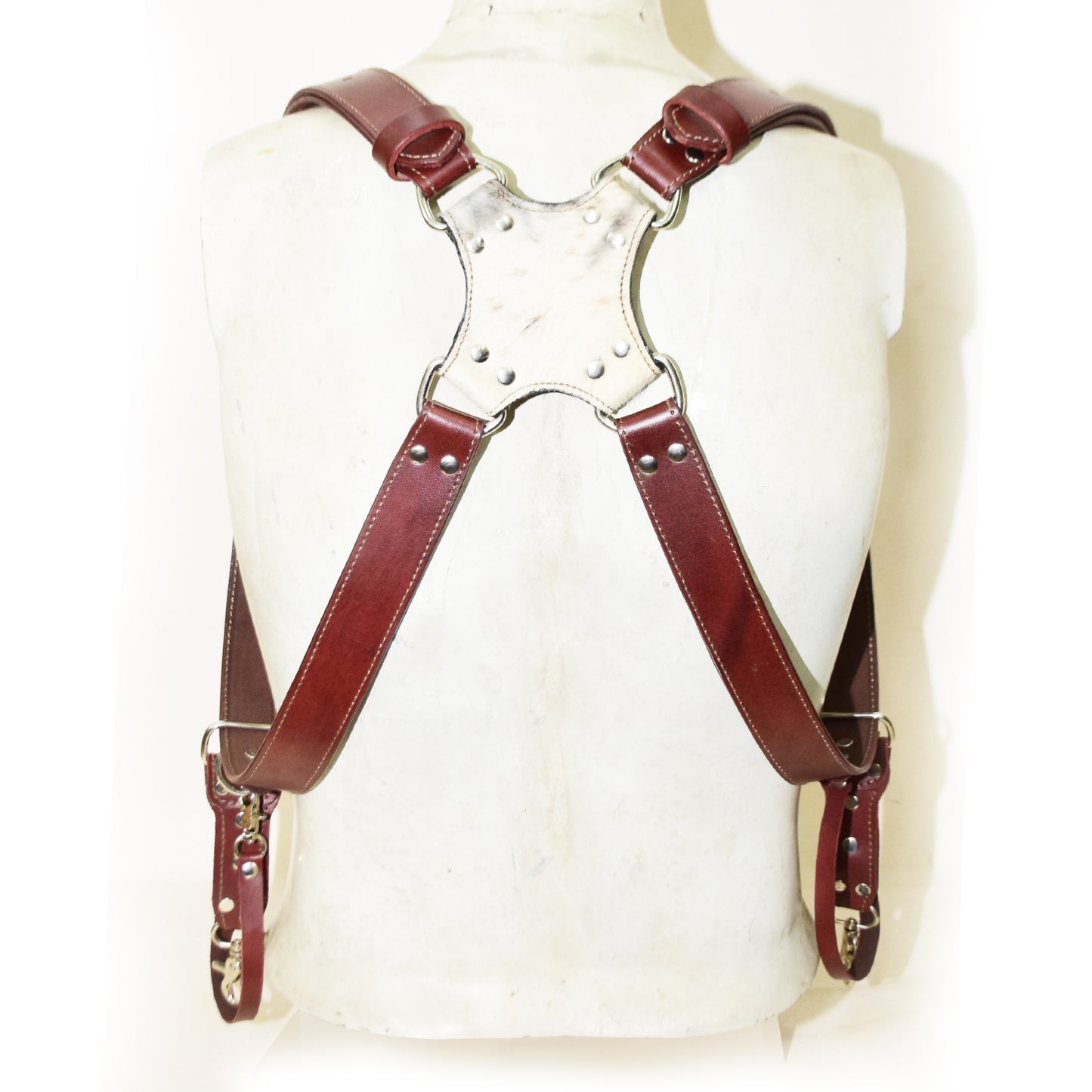 Leather Dual Camera Harness – Handmade Adjustable Sling Strap for Two Cameras | Comfortable & Durable for Professional Photographers V1
