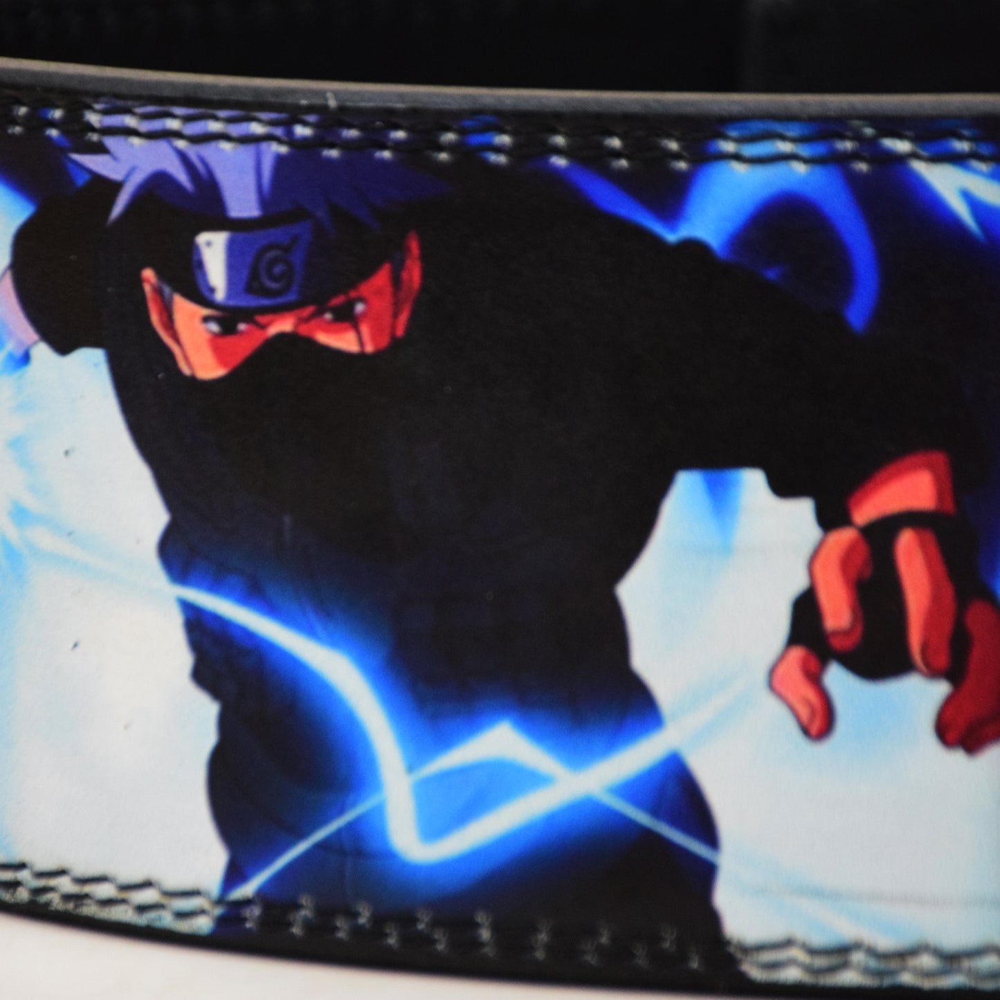 Anime Weight Lifting Belt with Naruto theme Heavy Duty Leather for Gym Strength Training, Weightlifting, and Powerlifting, Adjustable