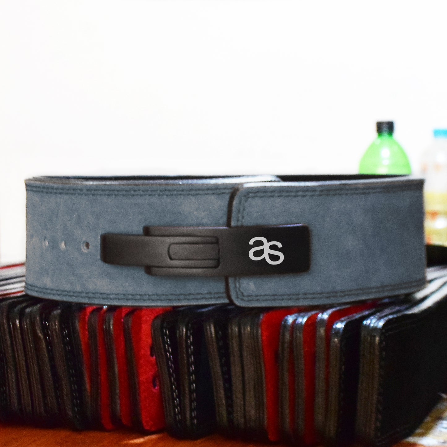 Aaylans Weightlifting Lever Belt Made of Genuine Cow Leather 13mm Thick Heavy duty Belt for Men & Women Lower Back Support for Gym Workouts Deadlifts Squats Powerlifting (Gray)