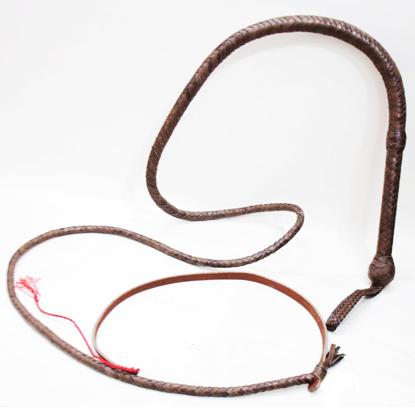 Heavy Bullwhip – Real Cow Leather 16 Plait Handmade Whip (6ft–18ft) with Free Wrist Loop - V2