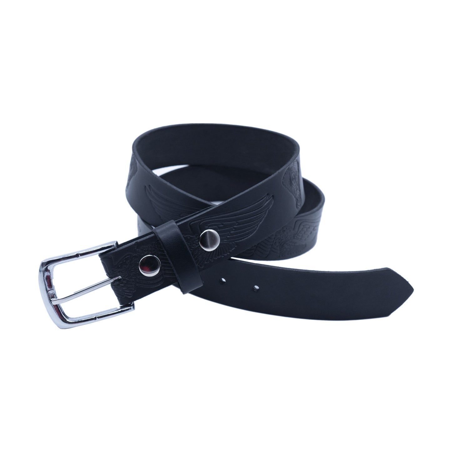 Set of 3 β 2 Wallets + 1 Genuine Leather Belt β Biker Gift Set