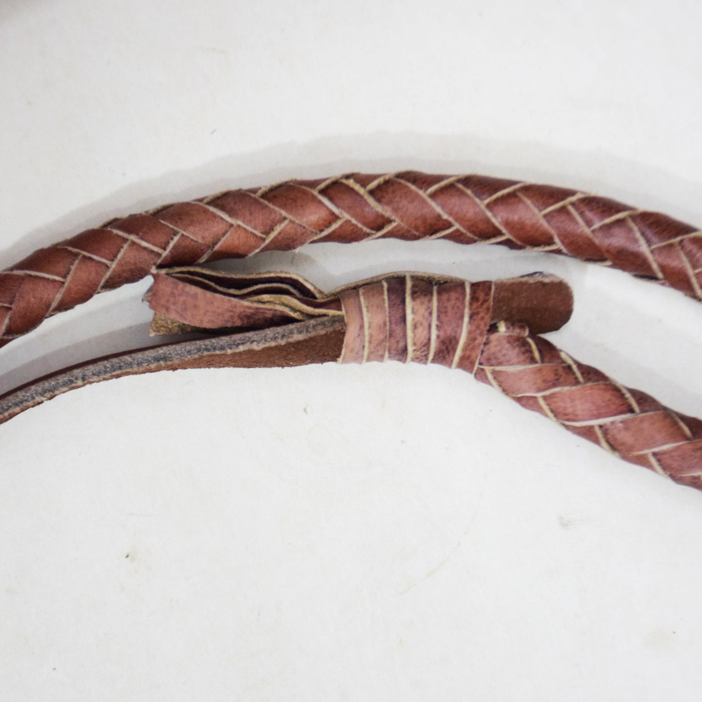Heavy Bullwhip – Real Cow Leather 16 Plait Handmade Whip (6ft–18ft) with Free Wrist Loop - V5
