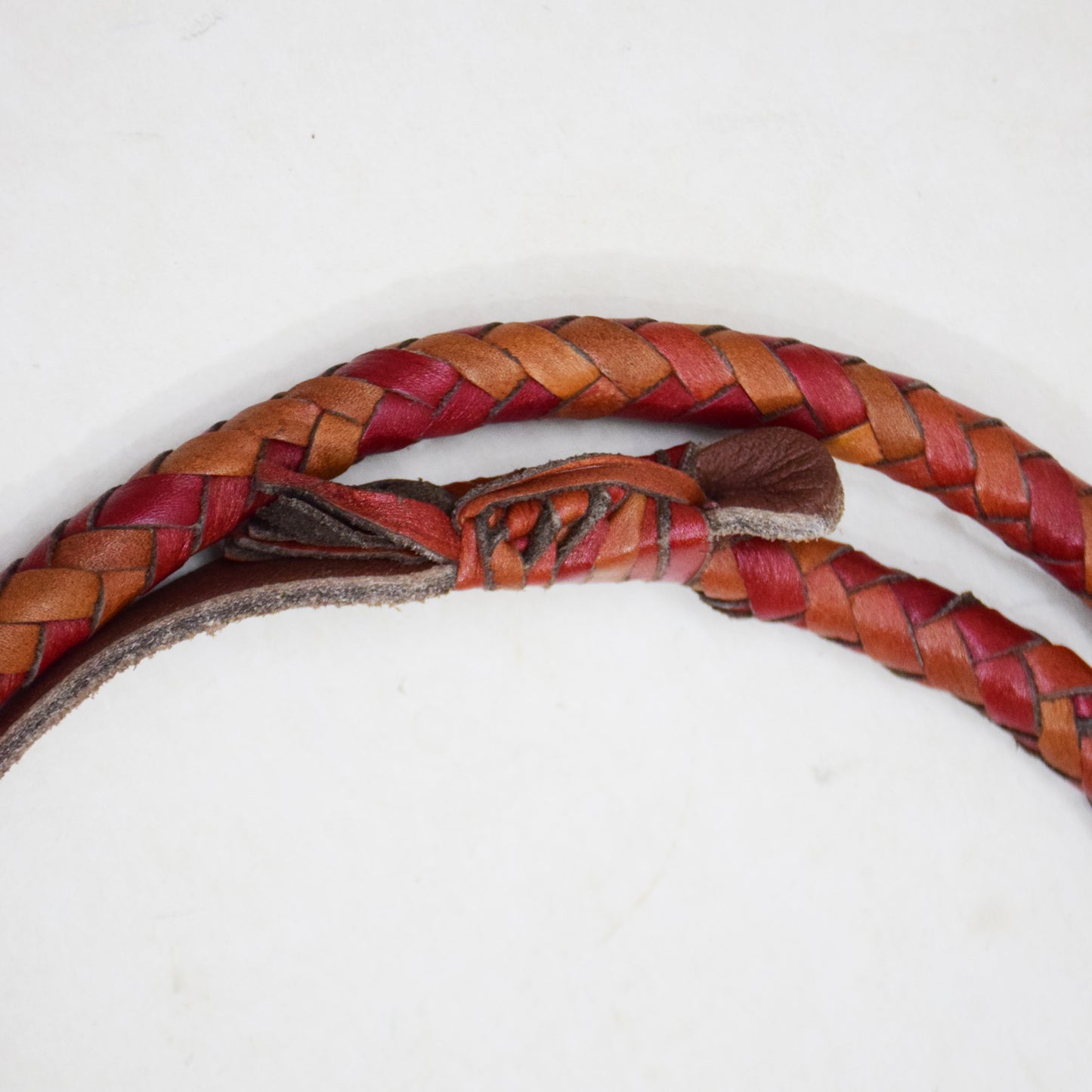 Heavy Bullwhip – Real Cow Leather 16 Plait Handmade Whip (6ft–18ft) with Free Wrist Loop - V6