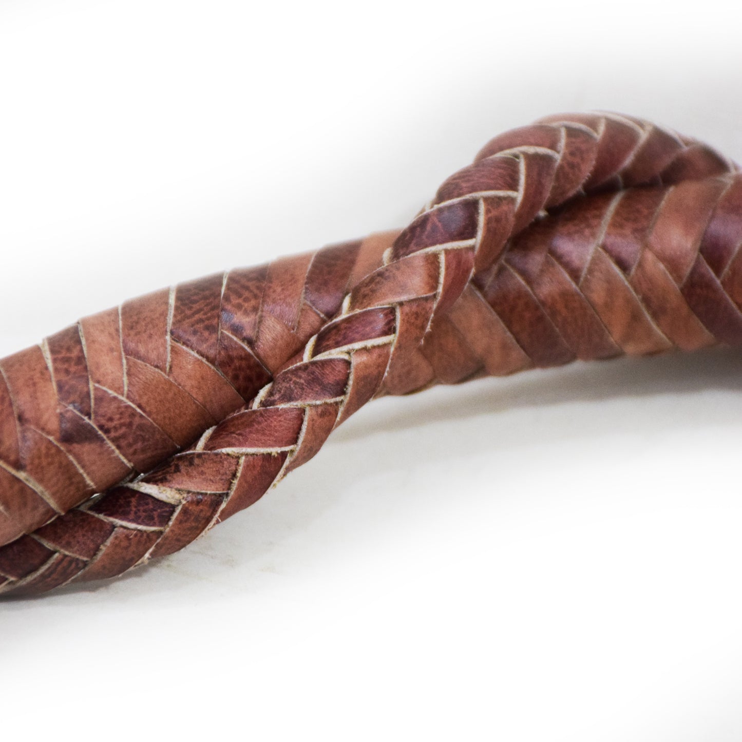 Heavy Bullwhip – Real Cow Leather 16 Plait Handmade Whip (6ft–18ft) with Free Wrist Loop - V5