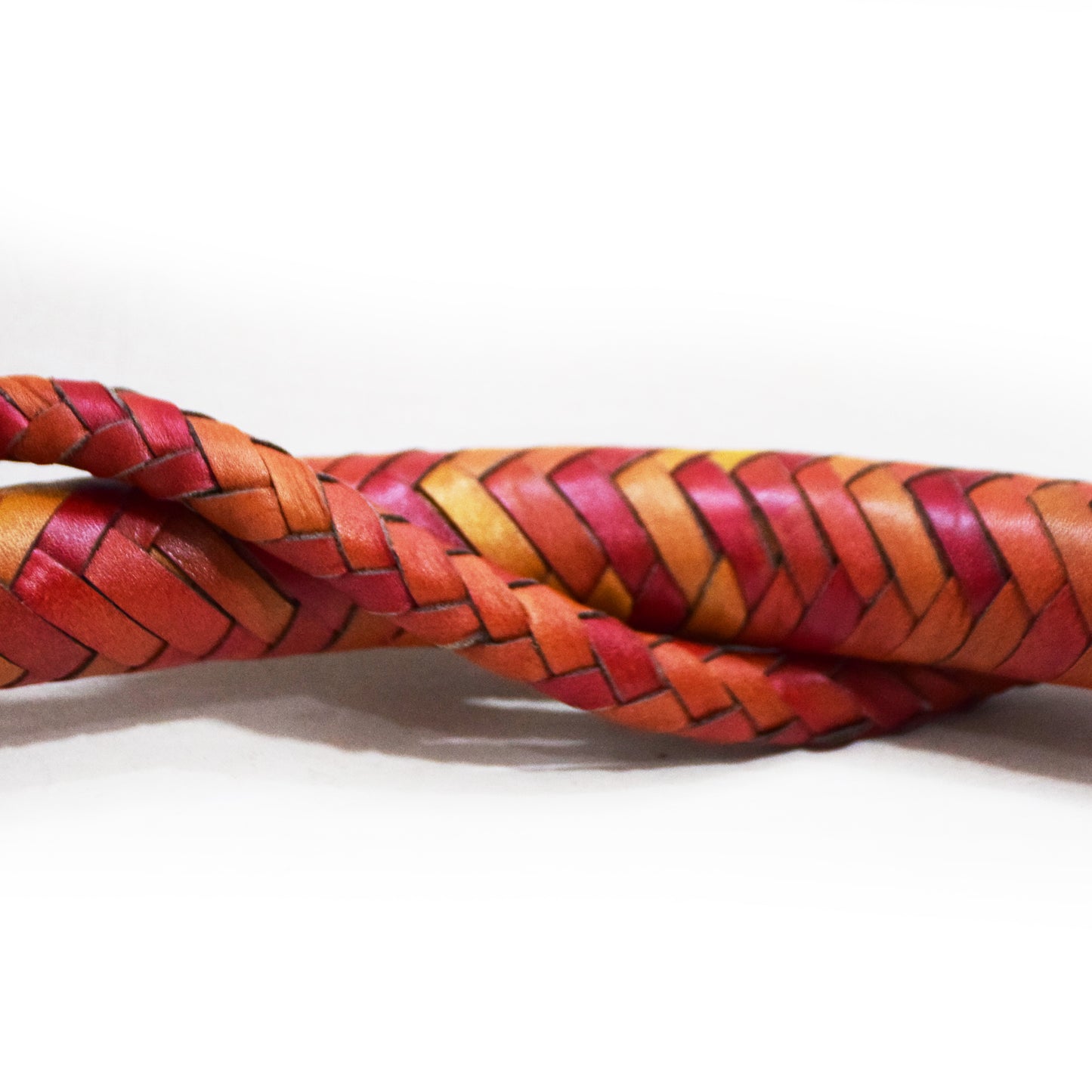 Heavy Bullwhip – Real Cow Leather 16 Plait Handmade Whip (6ft–18ft) with Free Wrist Loop - V6