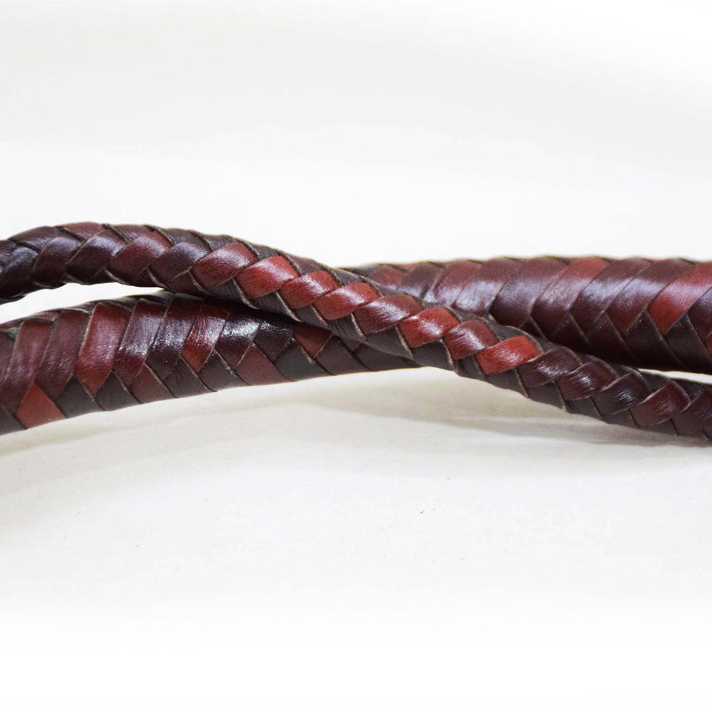 Heavy Bullwhip – Real Cow Leather 16 Plait Handmade Whip (6ft–18ft) with Free Wrist Loop - V1