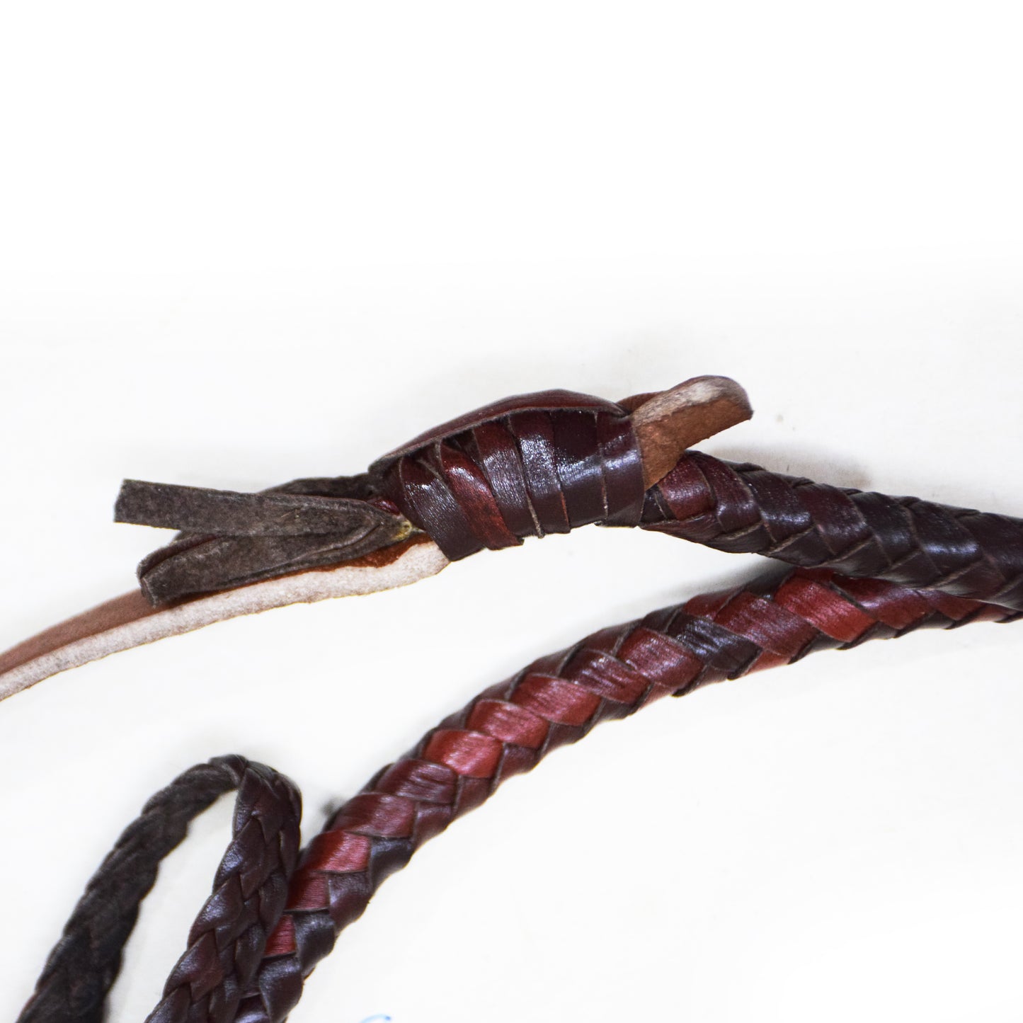Heavy Bullwhip – Real Cow Leather 16 Plait Handmade Whip (6ft–18ft) with Free Wrist Loop - V1