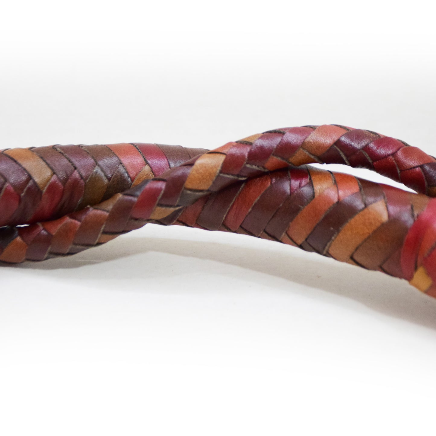 Heavy Bullwhip – Real Cow Leather 16 Plait Handmade Whip (6ft–18ft) with Free Wrist Loop - V3