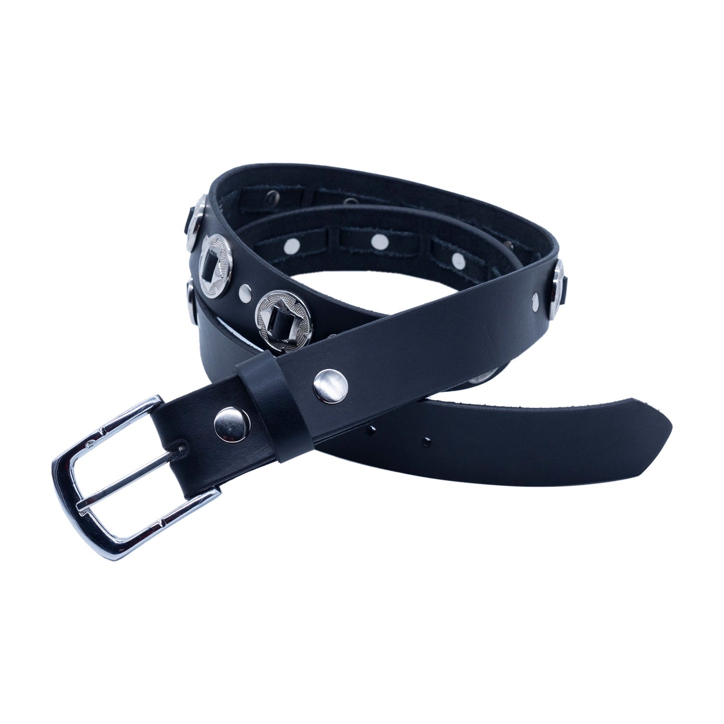 Set of 3 β 2 Wallets + 1 Genuine Leather Belt β Biker Gift Set