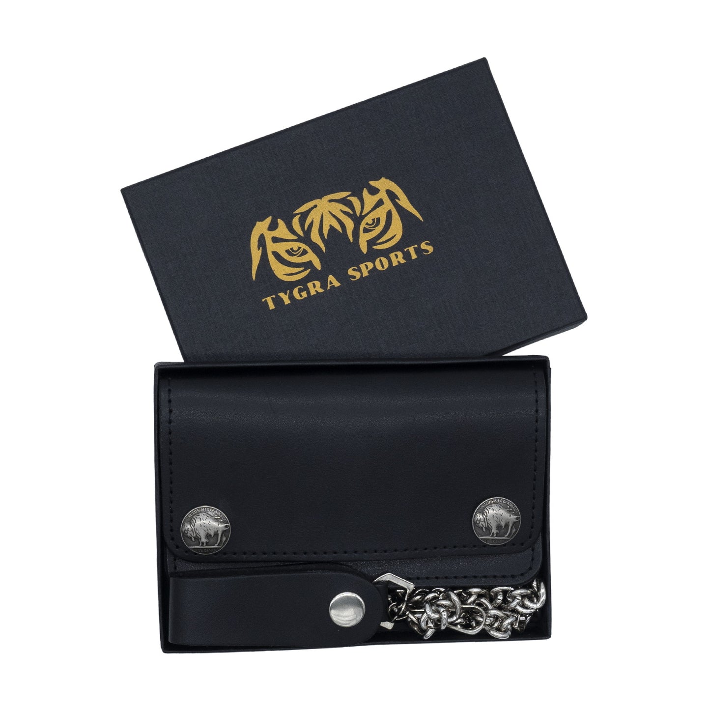 Set of 3 β 2 Wallets + 1 Genuine Leather Belt β Biker Gift Set