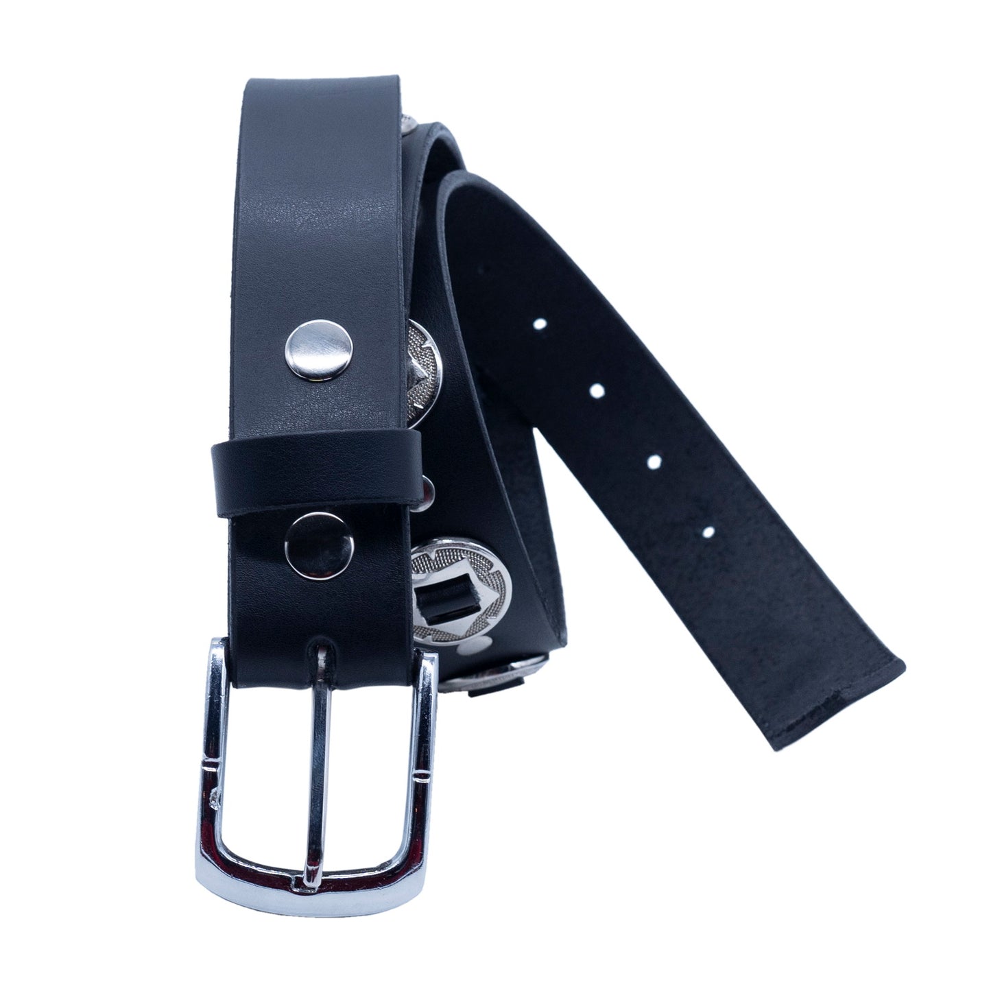 Set of 3 β 2 Wallets + 1 Genuine Leather Belt β Biker Gift Set