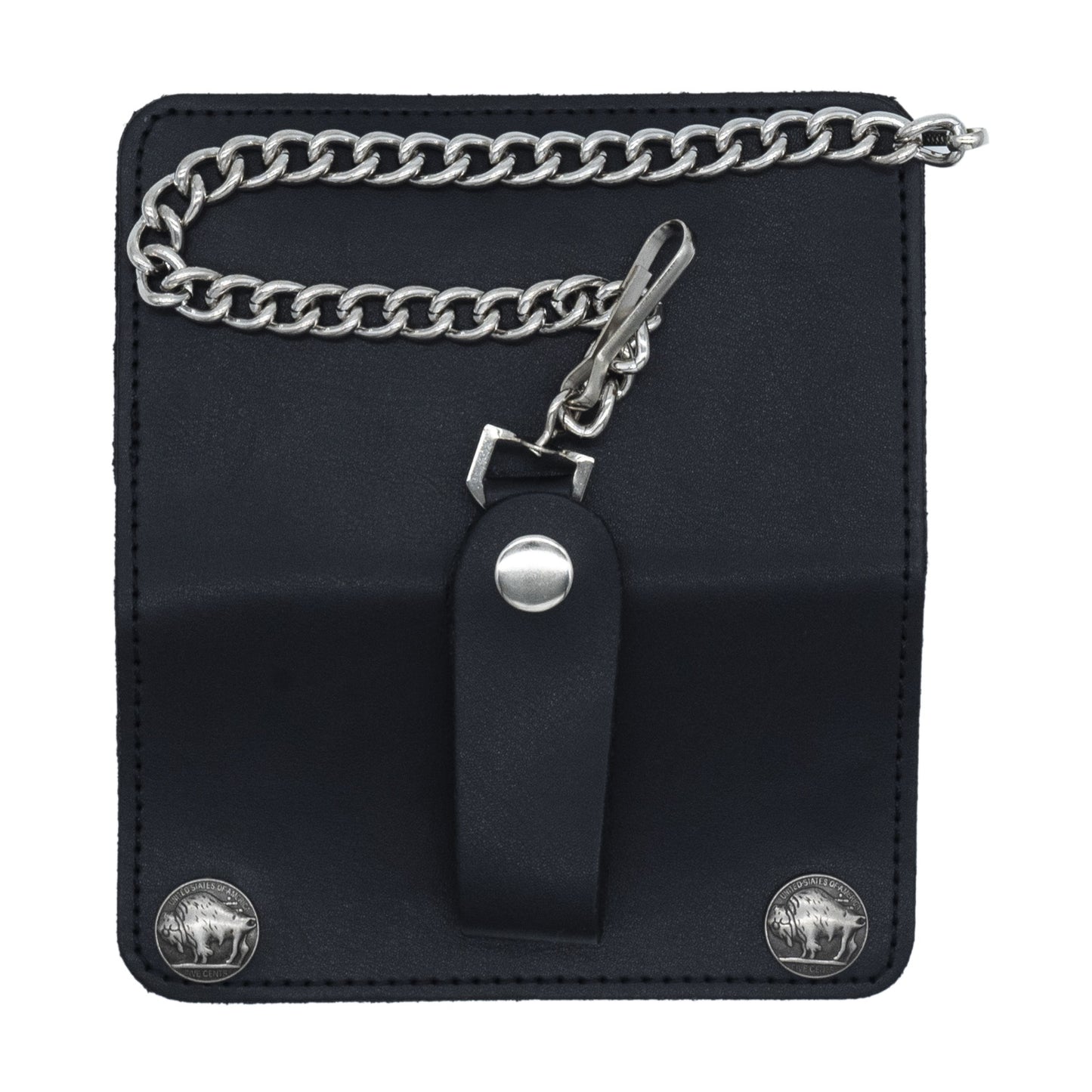 Set of 3 β 2 Wallets + 1 Genuine Leather Belt β Biker Gift Set