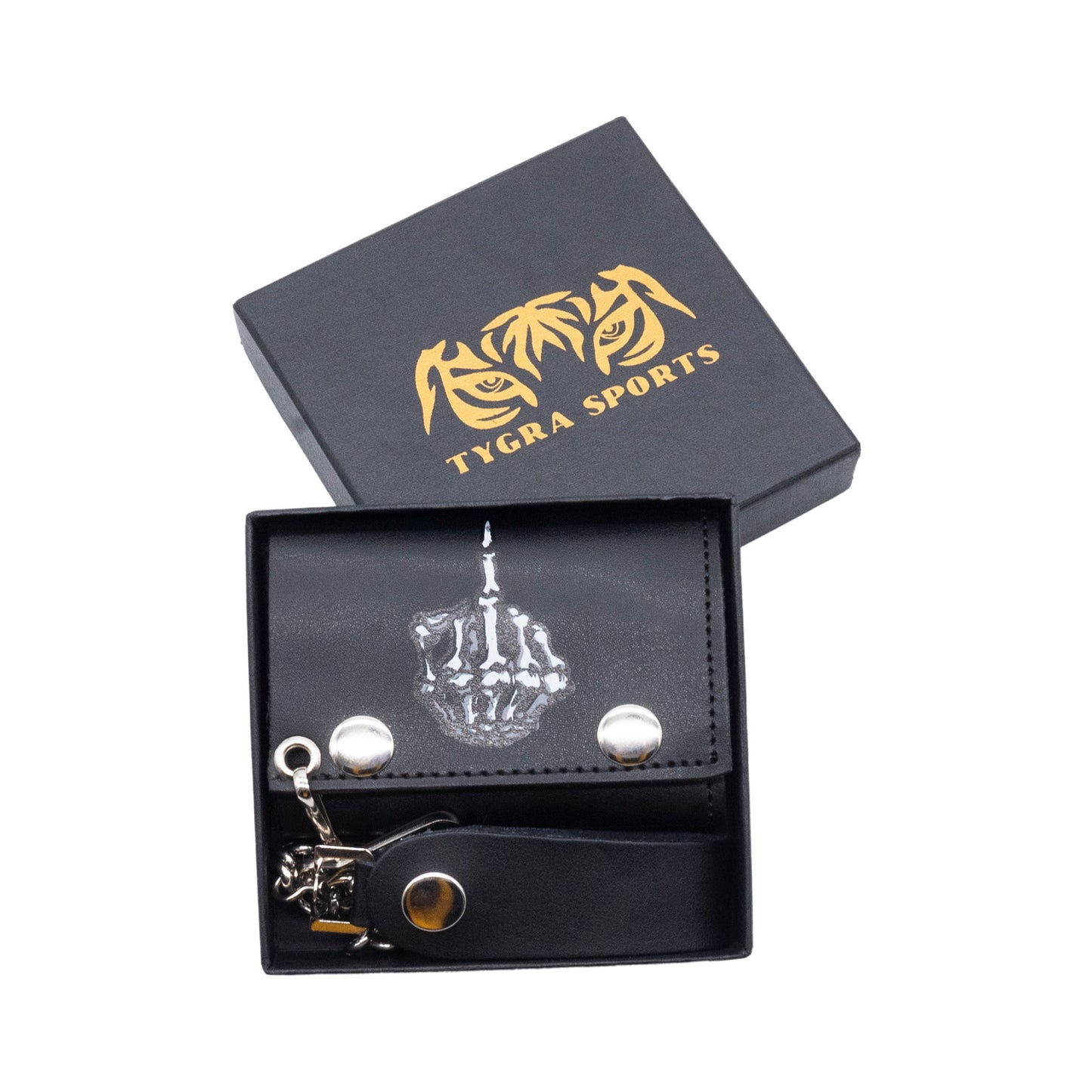 Set of 3 β 2 Wallets + 1 Genuine Leather Belt β Biker Gift Set