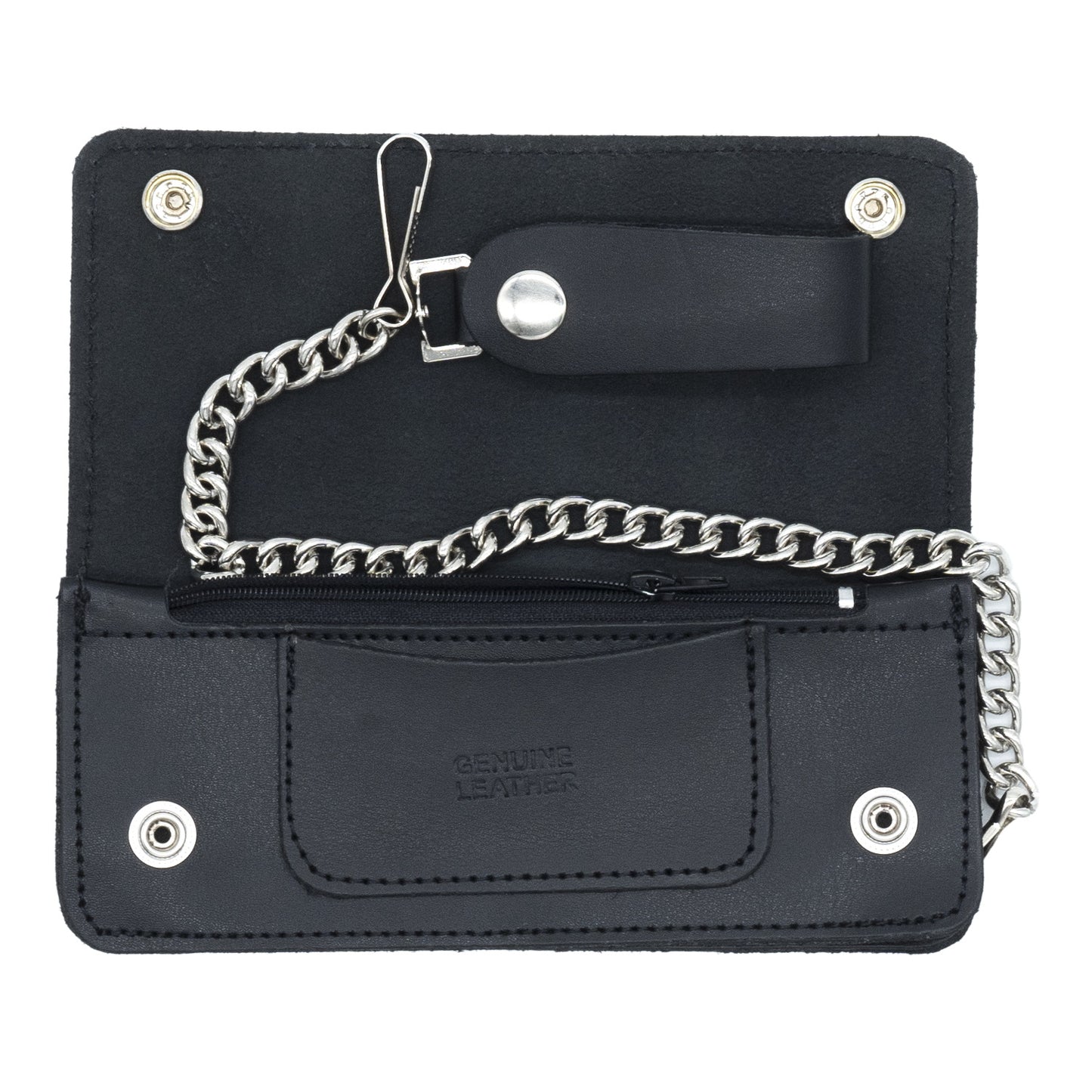Set of 3 β 2 Wallets + 1 Genuine Leather Belt β Biker Gift Set