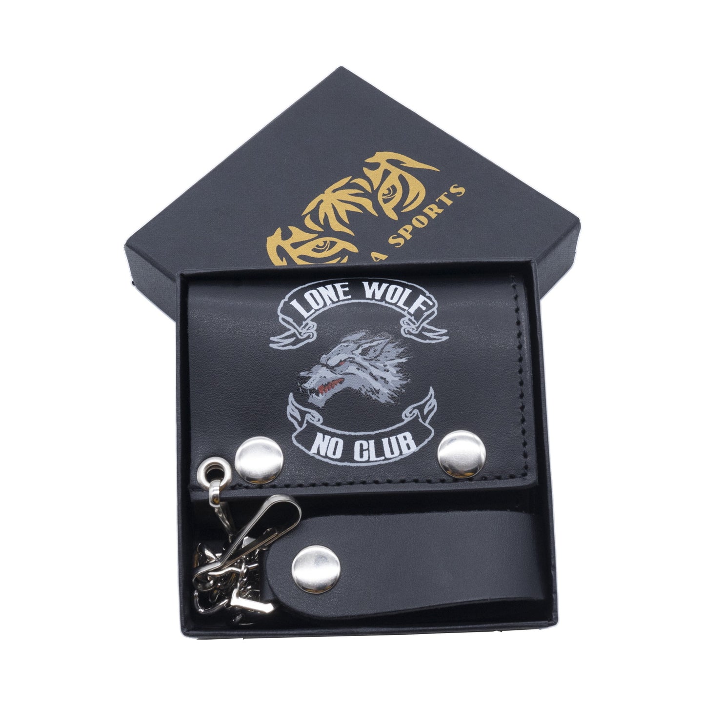 Set of 3 β 2 Wallets + 1 Genuine Leather Belt β Biker Gift Set
