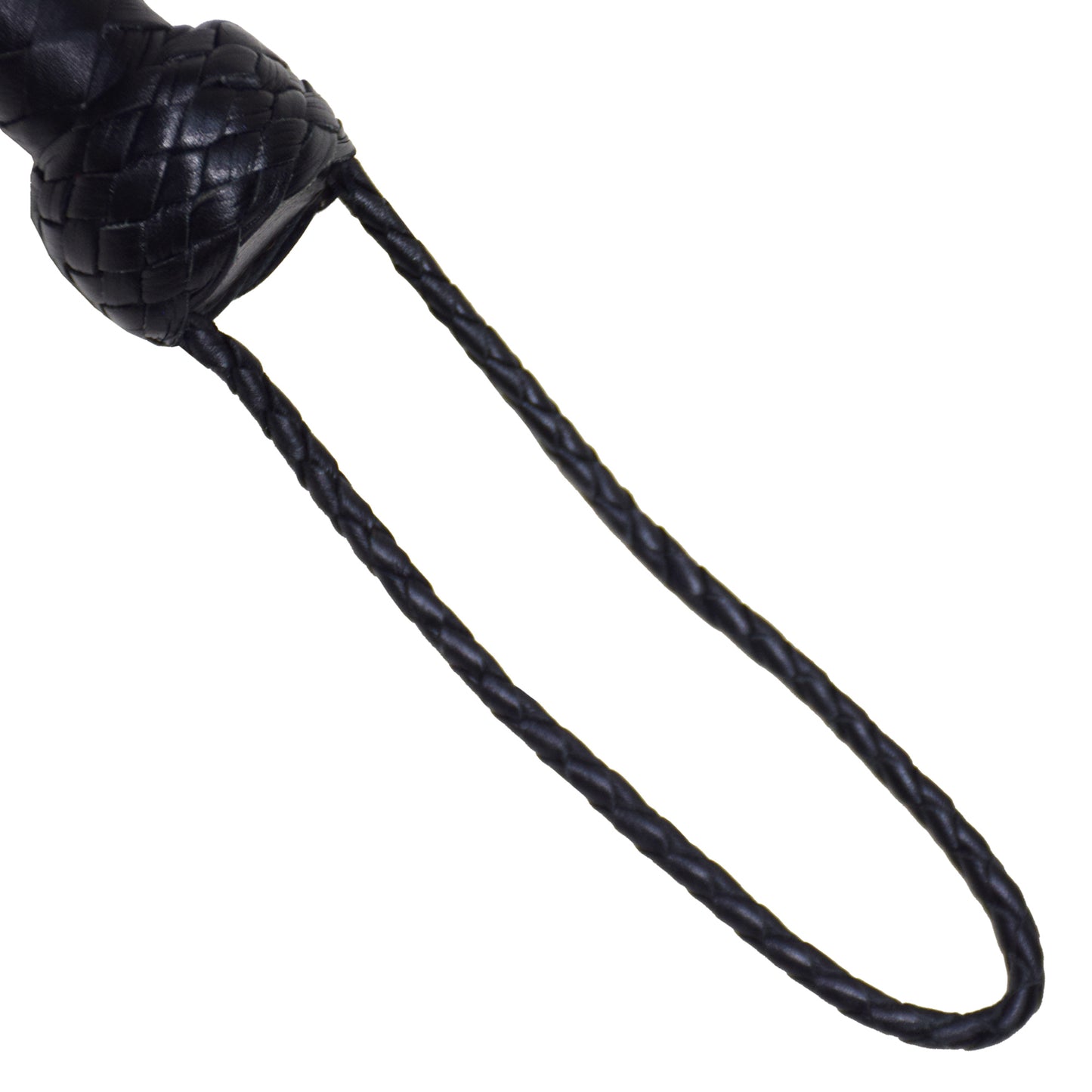 Aaylans Cowhide Suede Leather Training Black Flogger - 25 Tails Heavy-Duty Horse Taming & Equestrian Tool (27" Long)