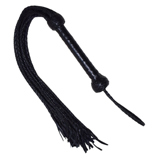 Aaylans Cow Leather Training Black Cat-o-Nine Flogger - Cat-o-Nine Heavy-Duty Horse Taming & Equestrian Tool