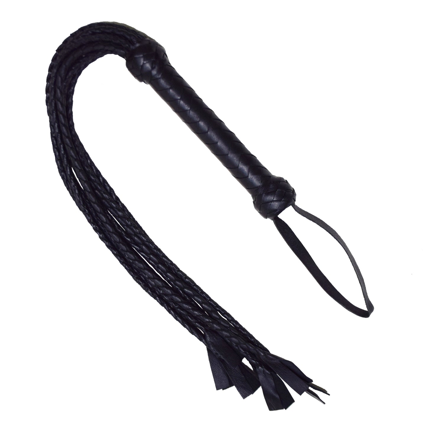 Aaylans Cow Leather Training Black Cat-o-Nine Flogger - Cat-o-Nine Heavy-Duty Horse Taming & Equestrian Tool