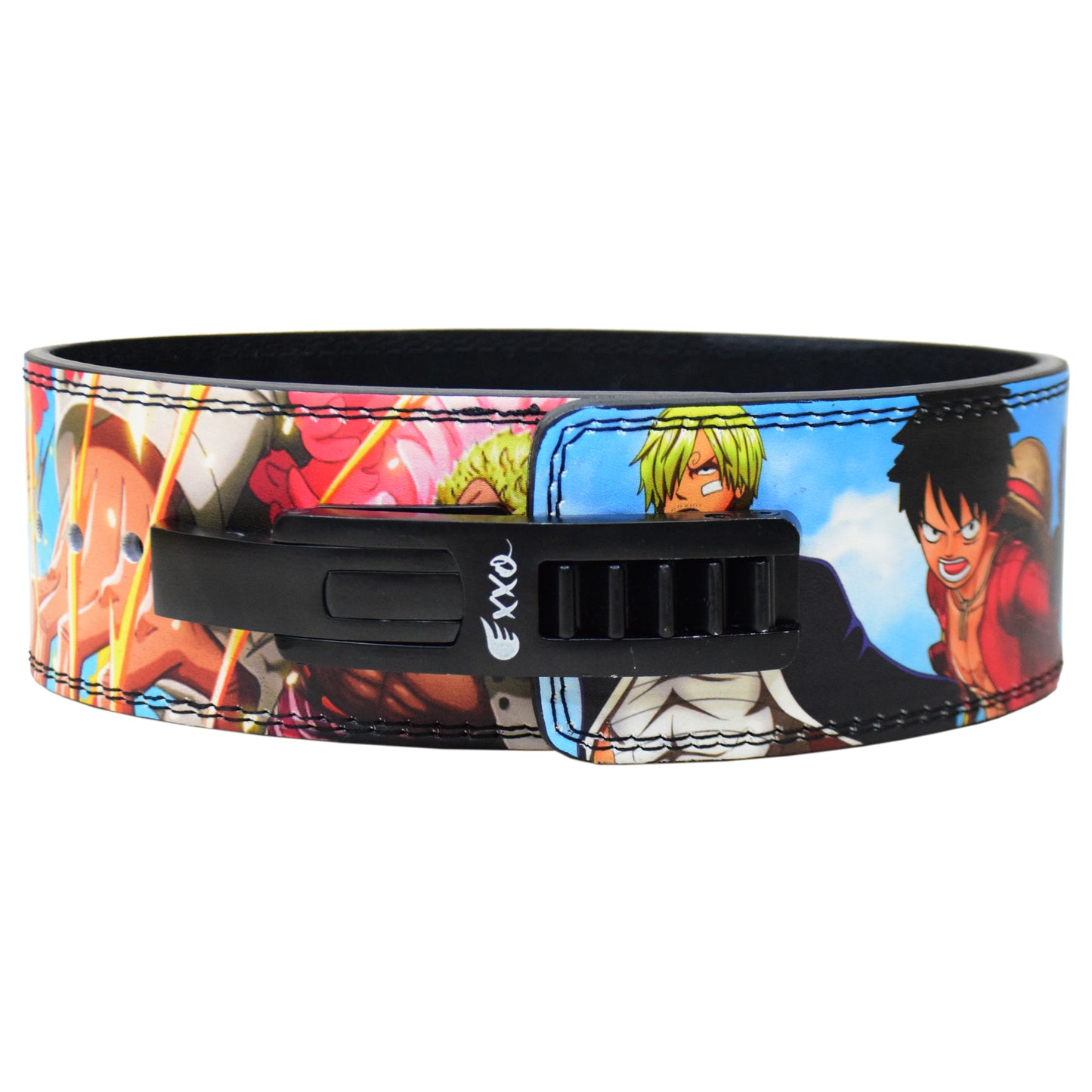 Anime Lever Gym Belt - 10MM Heavy Duty Luffy one piece Themed Weightlifting Gym Belt for Squats, Deadlifts, Back Support During Heavy Lifting