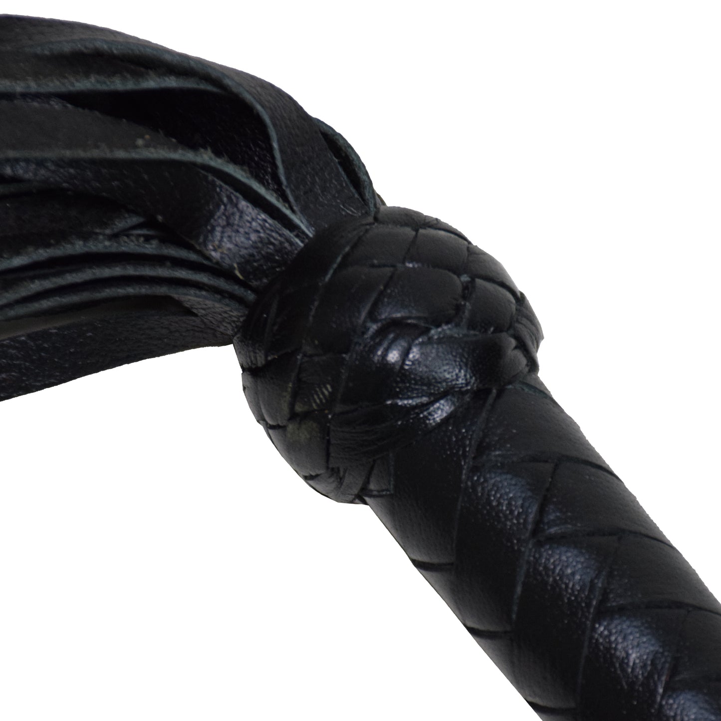 Aaylans Cowhide Suede Leather Training Jet Black Flogger - 25 Black Cow Mild Tails Heavy-Duty Horse Taming & Equestrian Tool