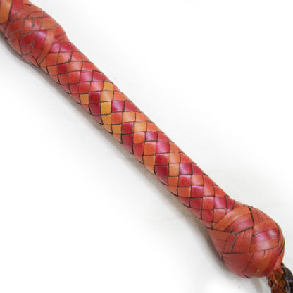 Heavy Bullwhip – Real Cow Leather 16 Plait Handmade Whip (6ft–18ft) with Free Wrist Loop - V6