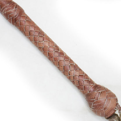 Heavy Bullwhip – Real Cow Leather 16 Plait Handmade Whip (6ft–18ft) with Free Wrist Loop - V5