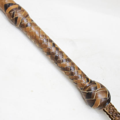 Heavy Bullwhip – Real Cow Leather 16 Plait Handmade Whip (6ft–18ft) with Free Wrist Loop - V4
