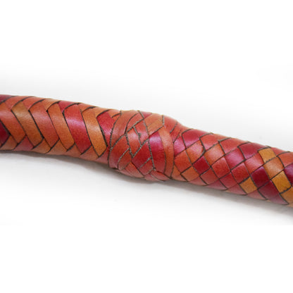 Heavy Bullwhip – Real Cow Leather 16 Plait Handmade Whip (6ft–18ft) with Free Wrist Loop - V6