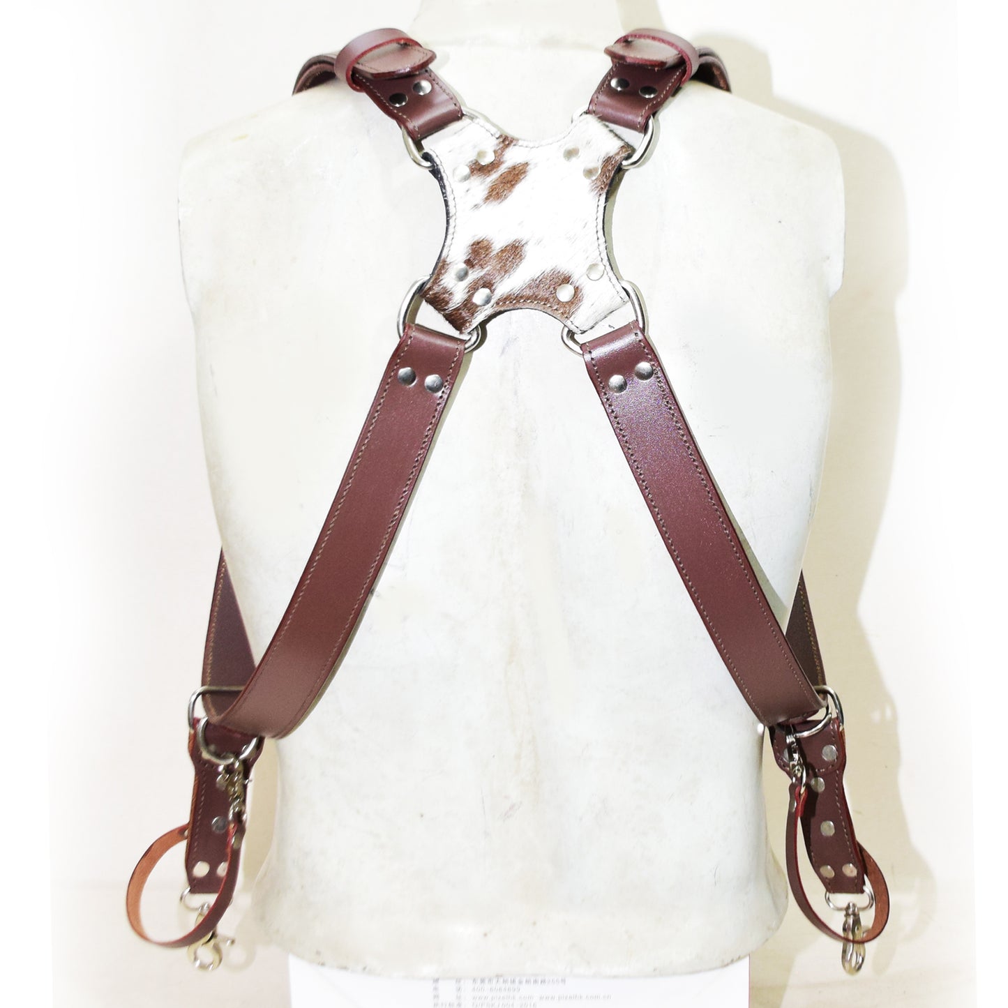 Leather Dual Camera Harness – Handmade Adjustable Sling Strap for Two Cameras | Comfortable & Durable for Professional Photographers V3
