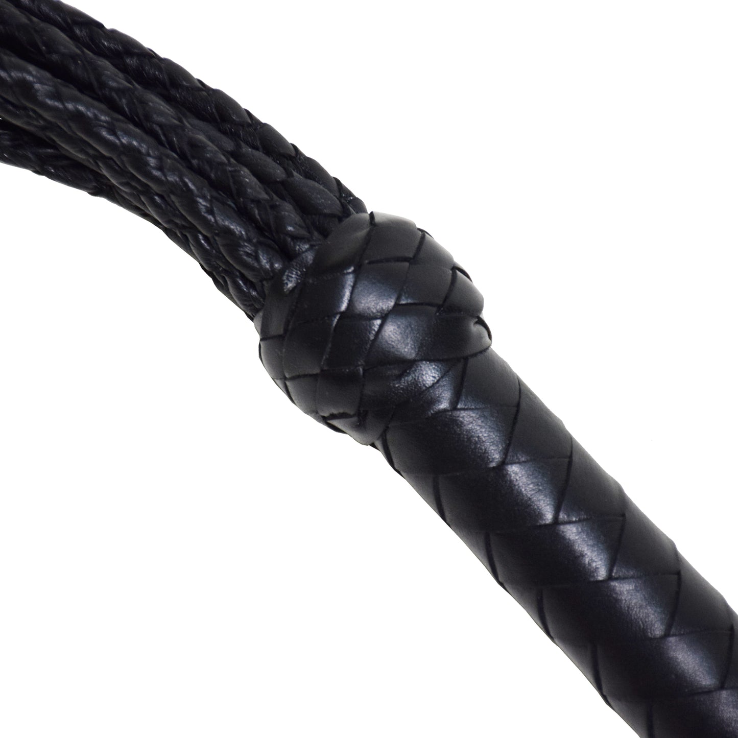 Aaylans Cow Leather Training Black Cat-o-Nine Flogger - Cat-o-Nine Heavy-Duty Horse Taming & Equestrian Tool