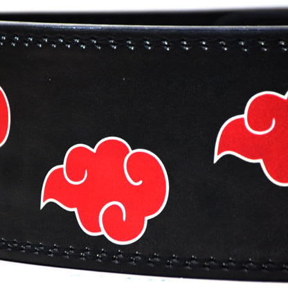 Red Cloud Anime Custom Lever Weightlifting Belt – 10MM Heavy Duty Powerlifting Gym Belt with Adjustable Buckle for Squats, Deadlifts, and Perfect Back Support for Men & Women (Basic Buckle)