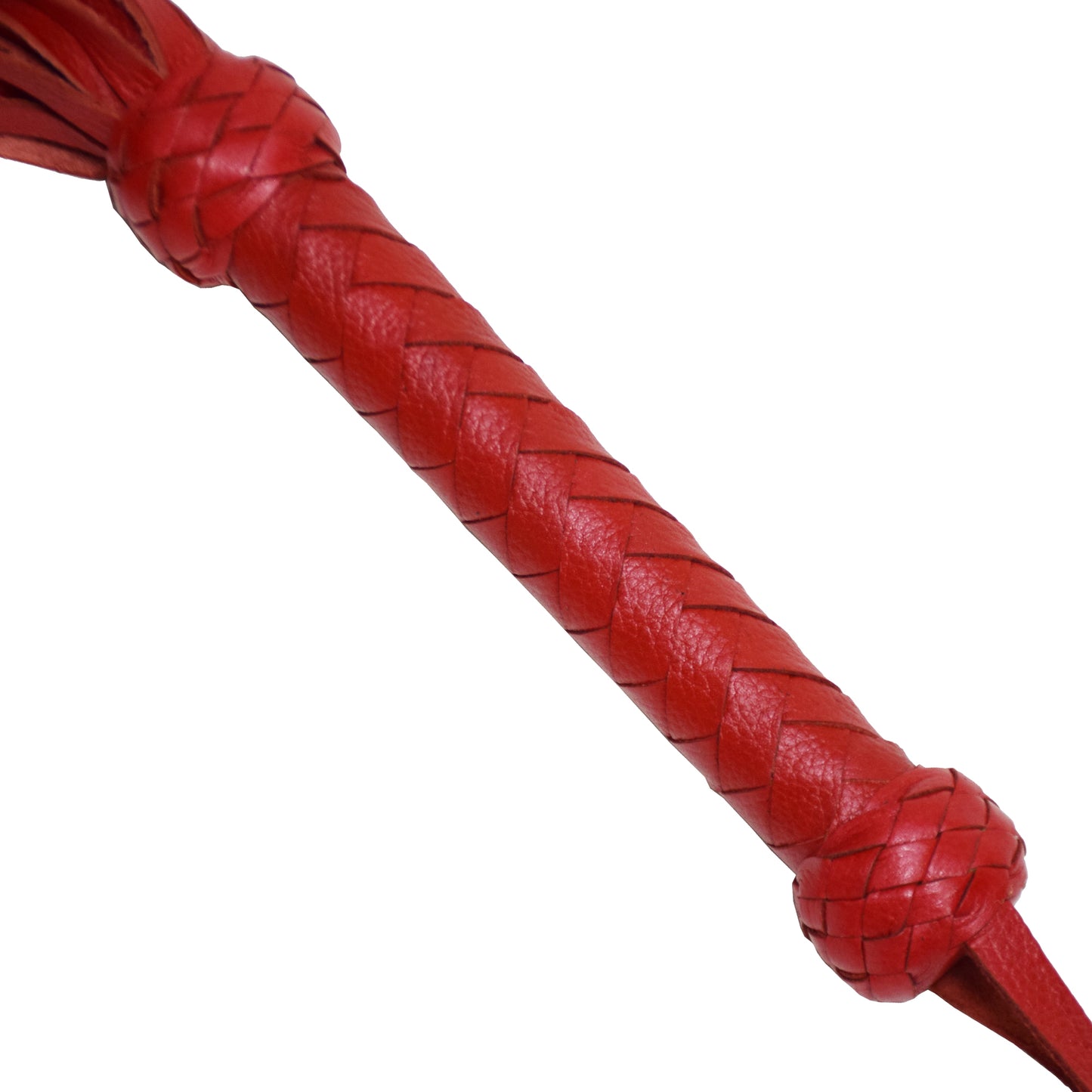 Aaylans Cowhide Suede Leather Training Red Flogger - 25 Red Cow Mild Tails Heavy-Duty Horse Taming & Equestrian Tool