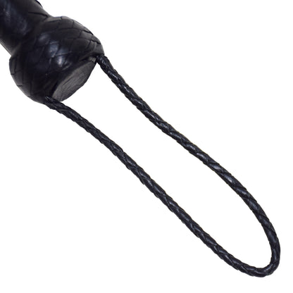 Aaylans Cowhide Suede Leather Training Black Flogger - 25 Black Cow Mild Tails Heavy-Duty Horse Taming & Equestrian Tool