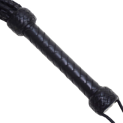 Aaylans Cow Leather Training Black Flowers Cat-o-Nine Flogger - Cat-o-Nine Heavy-Duty Horse Taming & Equestrian Tool (Copy)