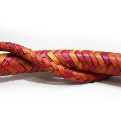 Heavy Bullwhip – Real Cow Leather 16 Plait Handmade Whip (6ft–18ft) with Free Wrist Loop - V6