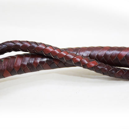 Heavy Bullwhip – Real Cow Leather 16 Plait Handmade Whip (6ft–18ft) with Free Wrist Loop - V1
