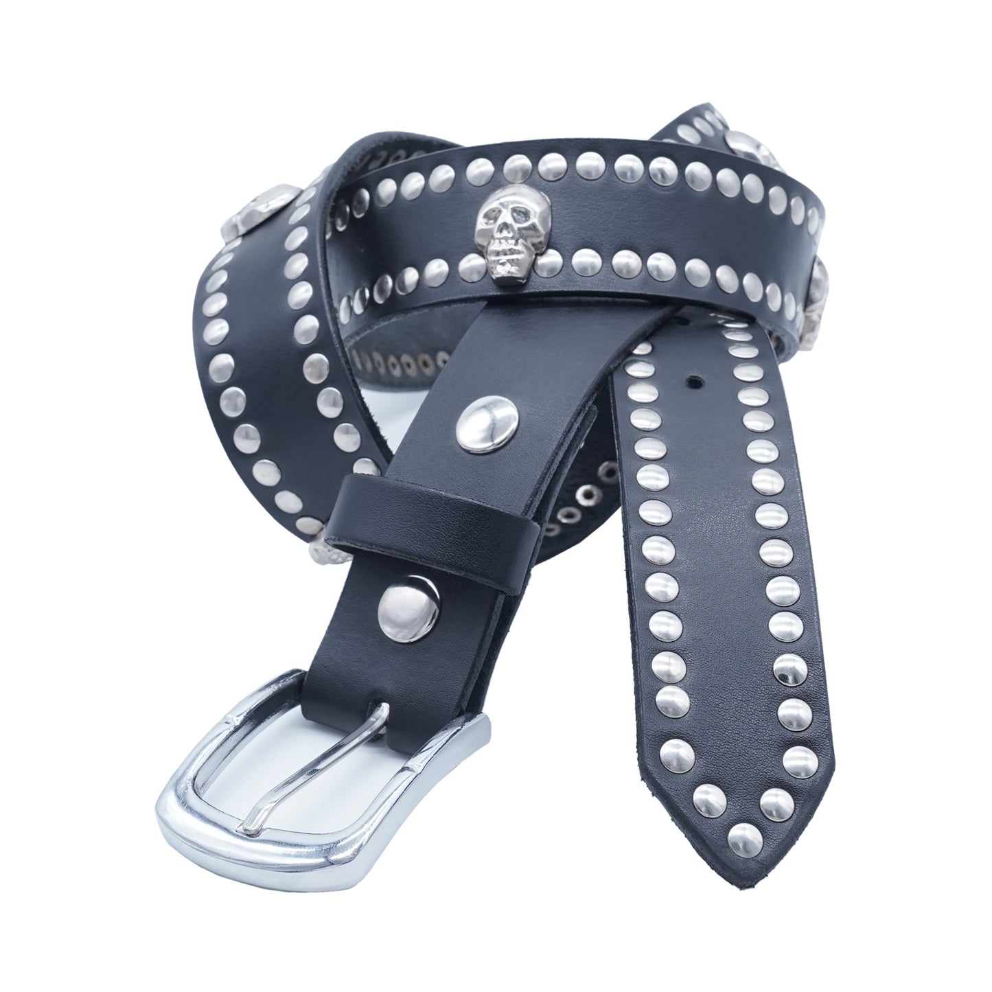 Set of 3 – 2 Wallets + 1 Genuine Leather Belt – Biker Gift Set