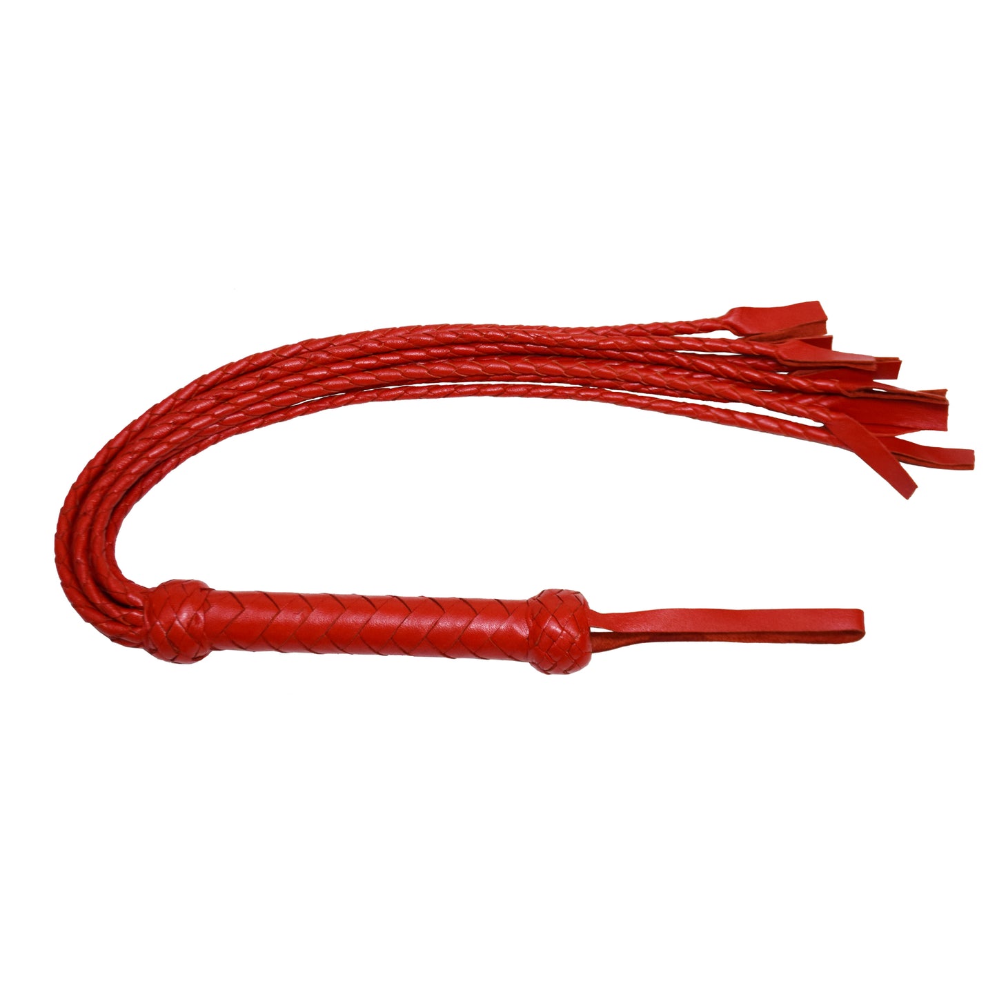 Aaylans Cow Leather Training Red Cat-o-Nine Flogger - Cat-o-Nine Heavy-Duty Horse Taming & Equestrian Tool