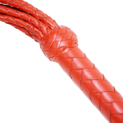 Aaylans Cow Leather Training Red Cat-o-Nine Flogger - Cat-o-Nine Heavy-Duty Horse Taming & Equestrian Tool