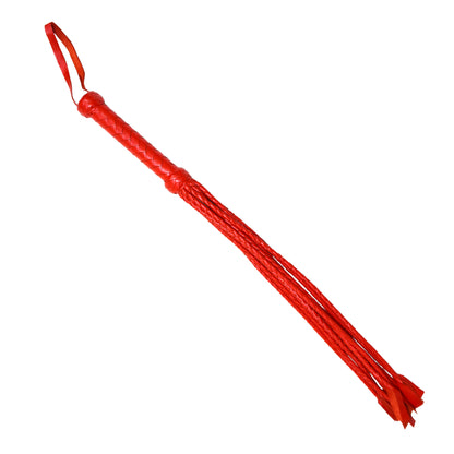 Aaylans Cow Leather Training Red Cat-o-Nine Flogger - Cat-o-Nine Heavy-Duty Horse Taming & Equestrian Tool